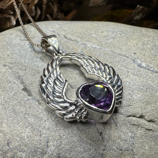 Sidney Angel Wings Necklace in Sterling Silver