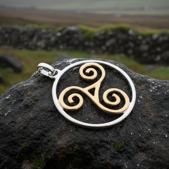 Arawn Celtic Spiral Necklace — view 8