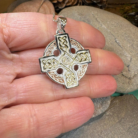 Bellavary Round Celtic Cross Necklace