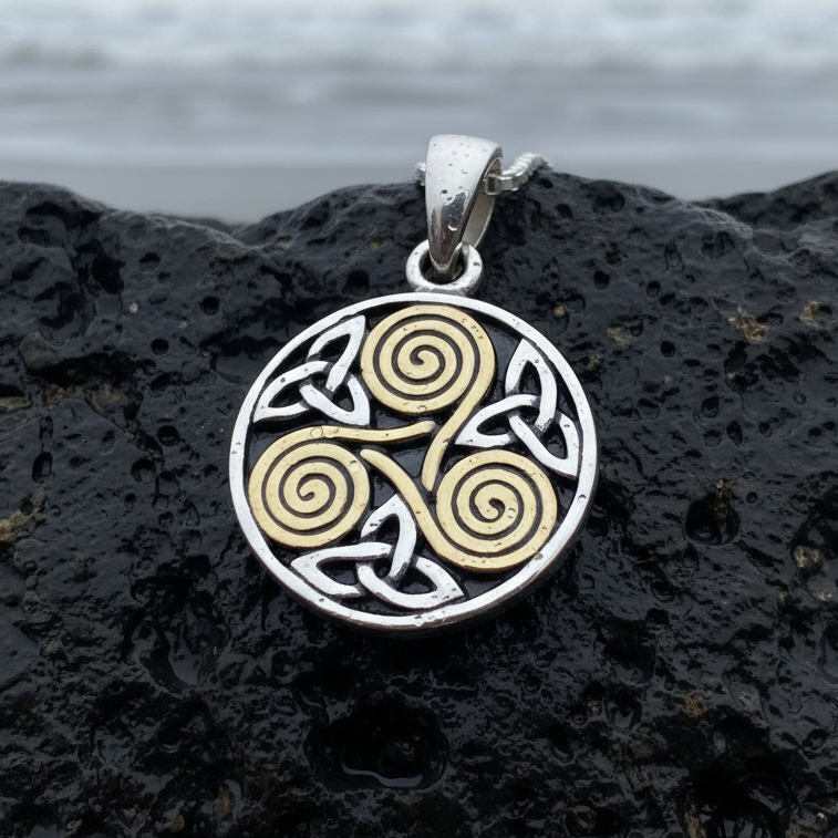 Sorcha Spiral Necklace in sterling silver