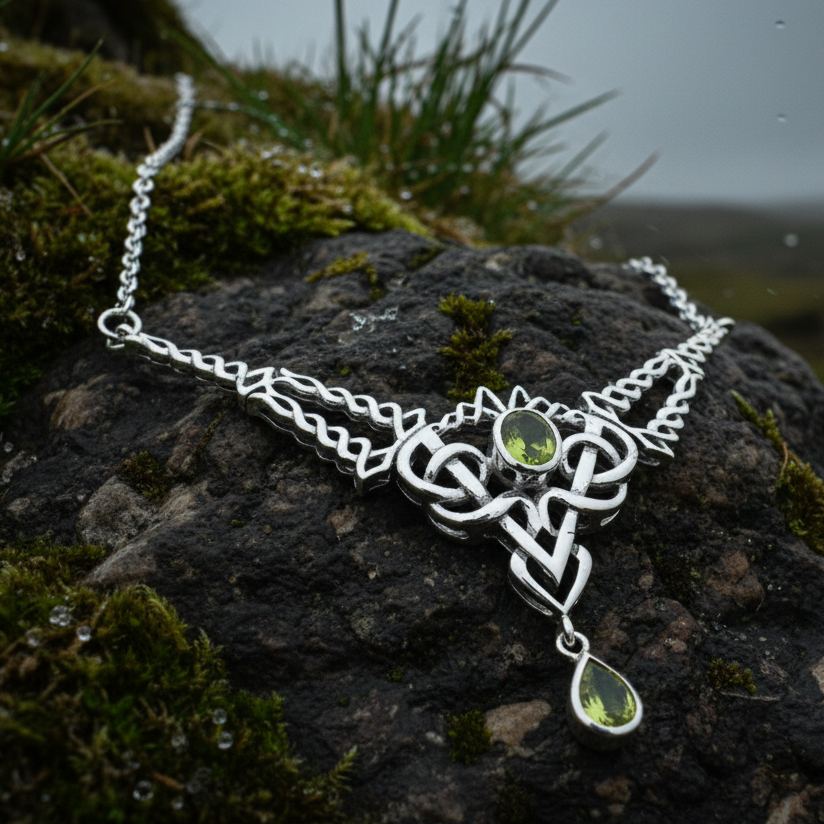 Celtic Queen Necklace in Sterling Silver — view 10