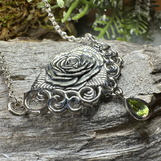 Wild Irish Rose Necklace in Sterling Silver — view 11