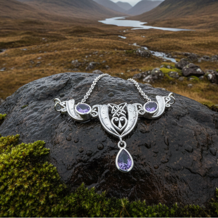 Celtic Flower of Life Necklace in Sterling Silver