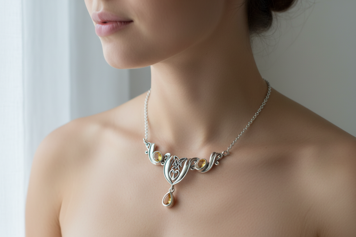 Celtic Flower of Life Necklace in Sterling Silver