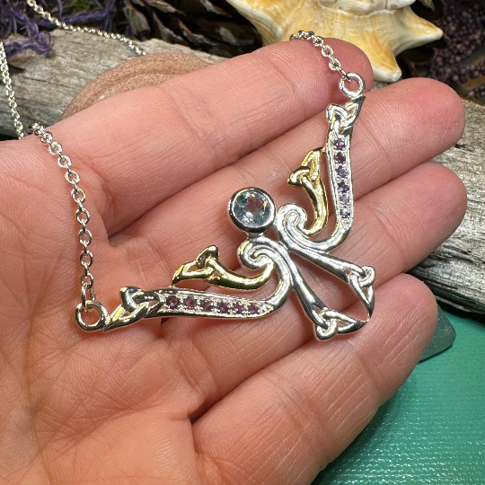 Kenndra Celtic Trinity Knot Necklace in Sterling Silver