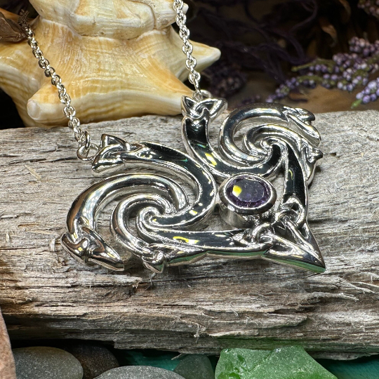 Marsaili Trinity Knot Necklace — view 5