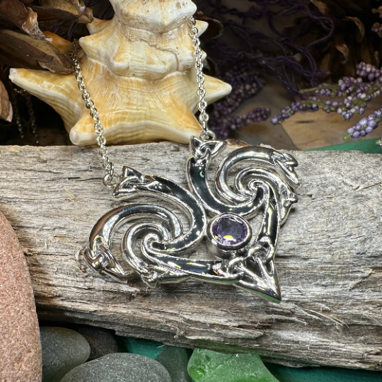 Marsaili Trinity Knot Necklace — view 8
