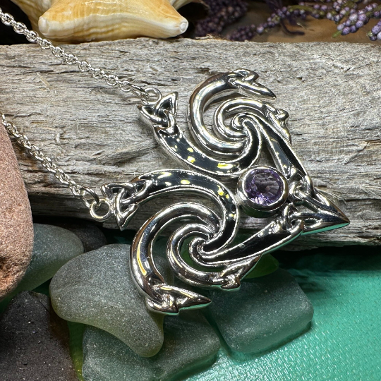 Marsaili Trinity Knot Necklace — view 7
