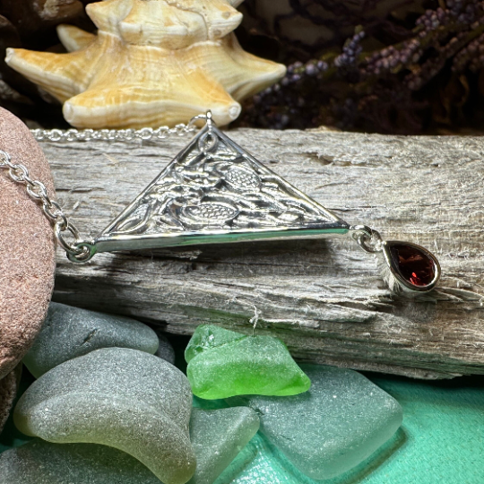 Kells Celtic Birds Necklace in Sterling Silver — view 7