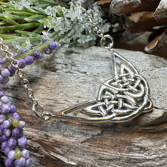 Letita Celtic Knot Necklace in Sterling Silver — view 6