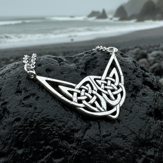 Letita Celtic Knot Necklace in Sterling Silver