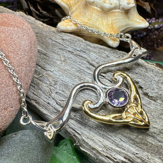 Koribella Celtic Trinity Knot Necklace — view 4