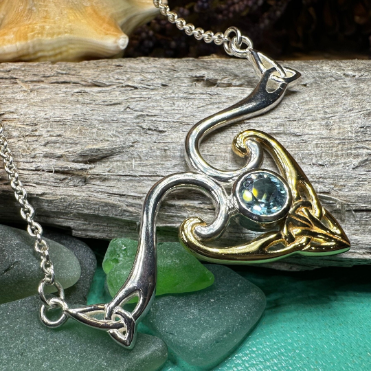 Koribella Celtic Trinity Knot Necklace — view 5