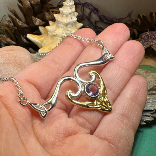 Koribella Celtic Trinity Knot Necklace — view 9