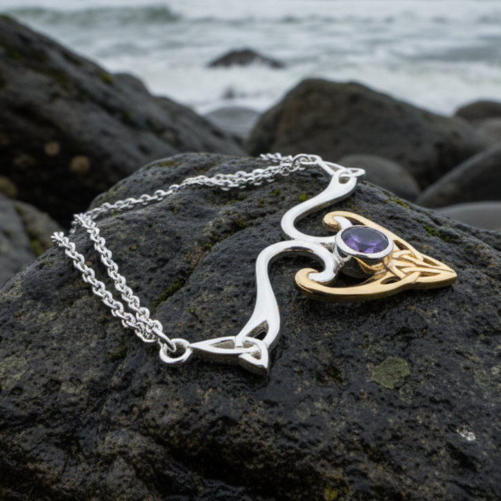 Koribella Celtic Trinity Knot Necklace — view 8