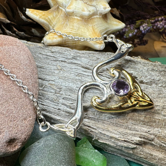 Koribella Celtic Trinity Knot Necklace — view 10