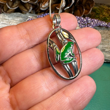 Load image into Gallery viewer, Enamel Frog Necklace
