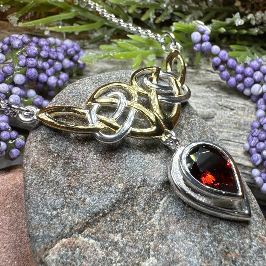 Celtic Double Knot Necklace — view 9