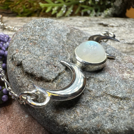 Nialla Triple Moon Necklace — view 2