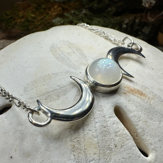Nialla Triple Moon Necklace — view 3