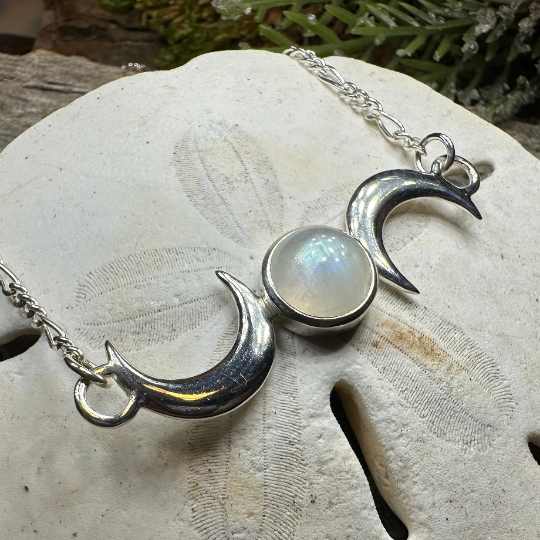 Nialla Triple Moon Necklace — view 4