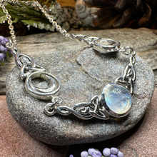Load image into Gallery viewer, Celtic Triple Moon Necklace
