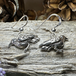 Morgana Raven Earrings – Celtic Crystal Design Jewelry Morgana Raven Earrings – Celtic Crystal Design Jewelry