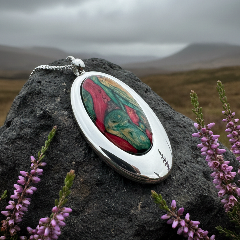 Scottish Highlands Heathergems Necklace - Handmade in Scotland — view 7