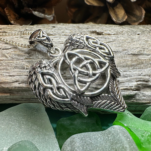 Celtic Raven Lovers Necklace