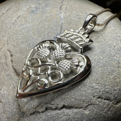 Load image into Gallery viewer, Luckenbooth Thistle Necklace
