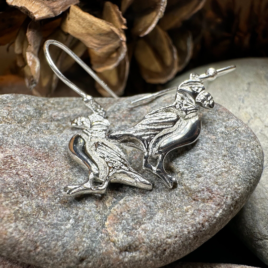Orkney Puffin Earrings in Sterling Silver — view 4