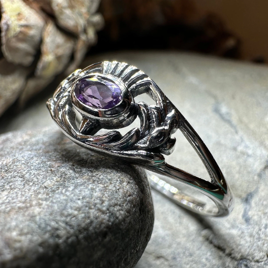 Sassenach Thistle Ring — view 5