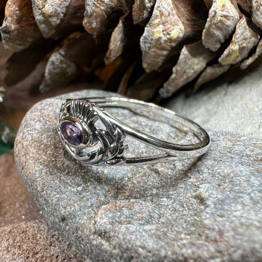 Sassenach Thistle Ring — view 7