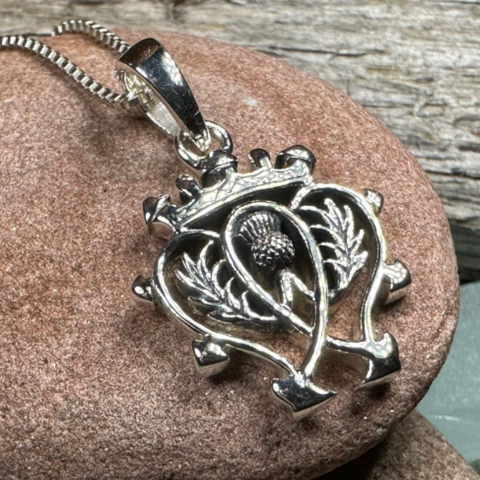 Load image into Gallery viewer, Mhairi Scottish Luckenbooth Necklace in Sterling Silver
