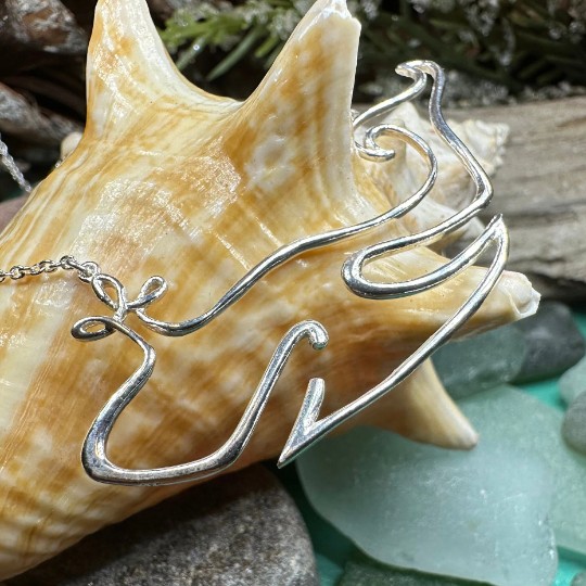Whale Line Necklace — view 3