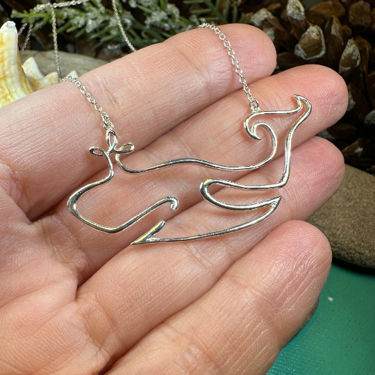 Whale Line Necklace — view 5