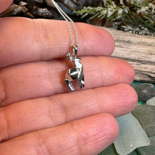 Origami Stag Necklace — view 4