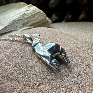 Origami Stag Necklace