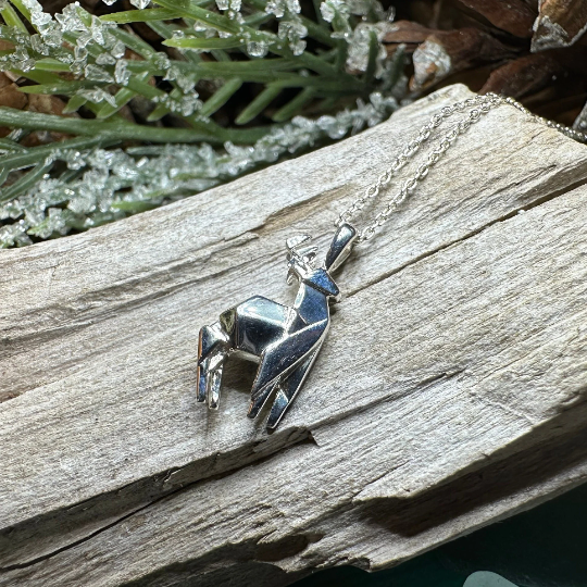 Origami Stag Necklace — view 5