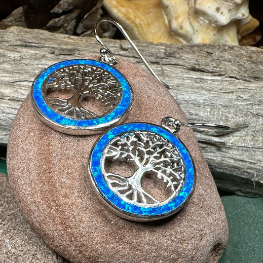 Opal Tree of Life Earrings — view 9