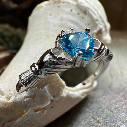 Topaz Claddagh Ring — view 2