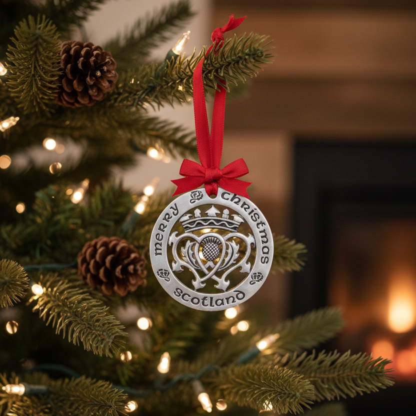 Scottish Christmas Ornament Set - Made in Scotland