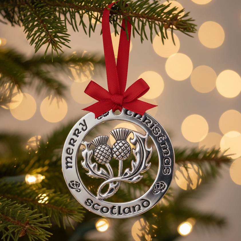 Scottish Christmas Ornament Set - Made in Scotland