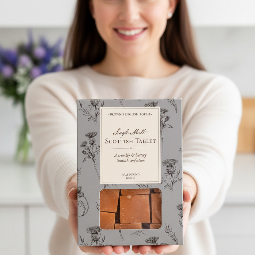 Handmade Single Malt Whisky Scottish Tablet - Authentic Scotland Candy