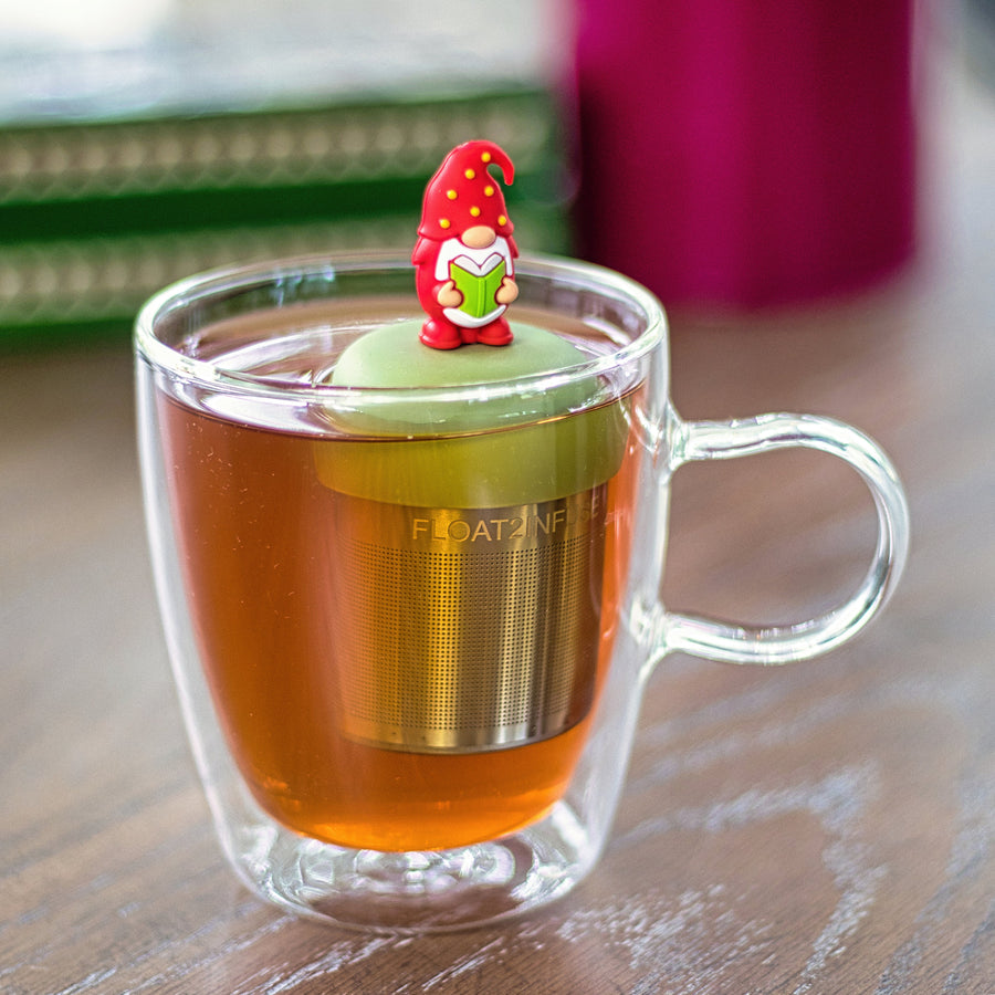 Floating Christmas Caroling Gnome Tea Infuser - Cute Tea Infuser for Loose Leaf Tea