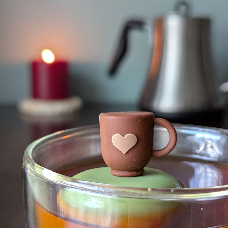 Floating Heart Tea Cup Infuser - Cute Tea Infuser for Loose Leaf Tea
