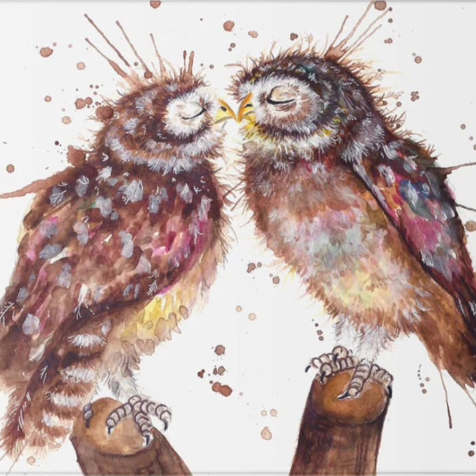 Handmade Owl Lover Tea Towels - Set of Two