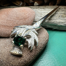 Load image into Gallery viewer, Aura Celtic Thistle Kilt Pin

