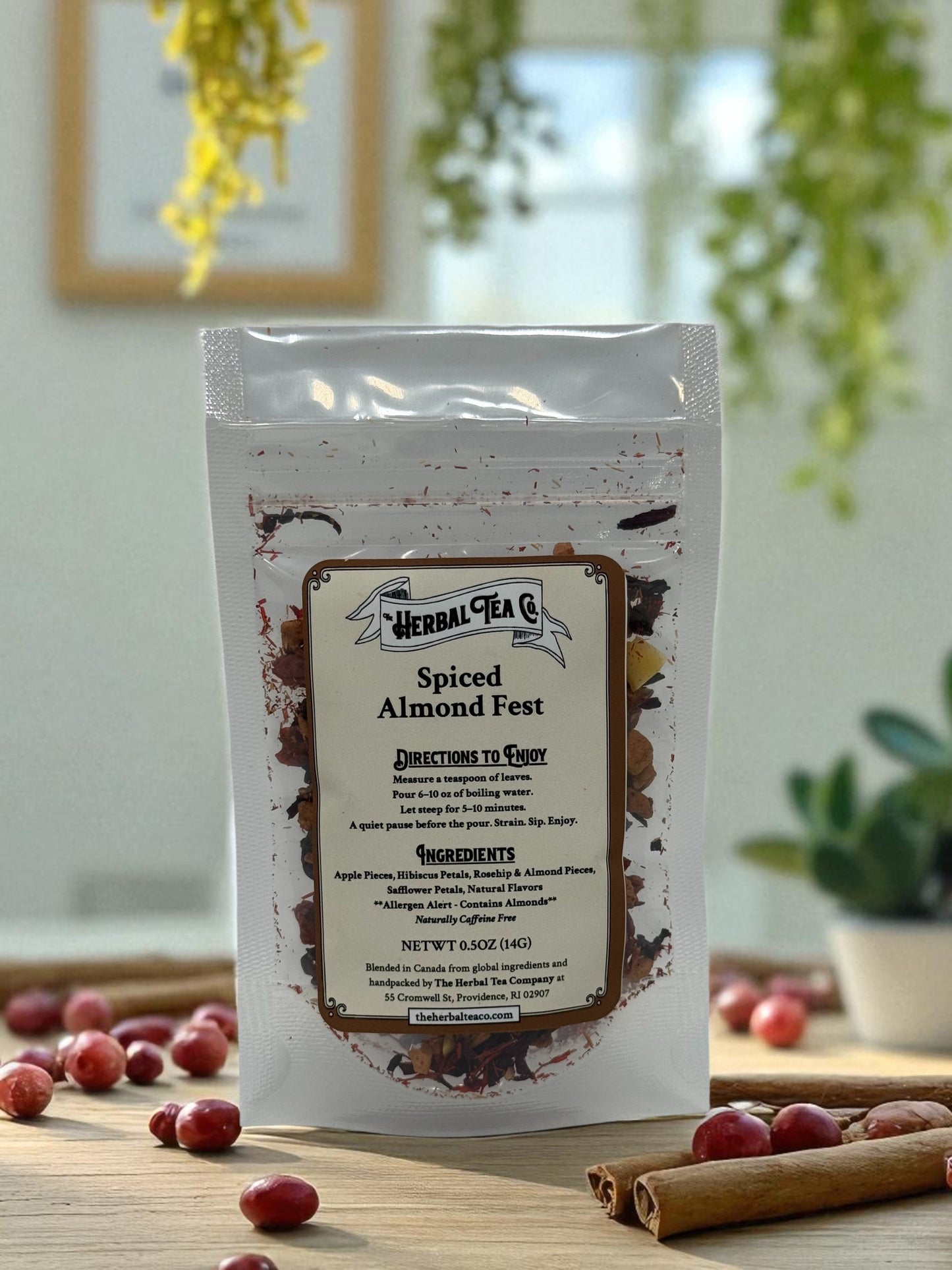 Spiced Almond Fest Herbal Tea - Naturally Caffeine Free