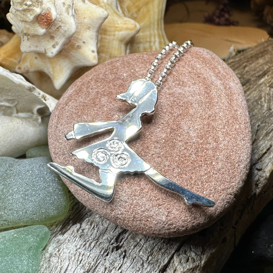 Silver Irish Dancer Necklace — view 3